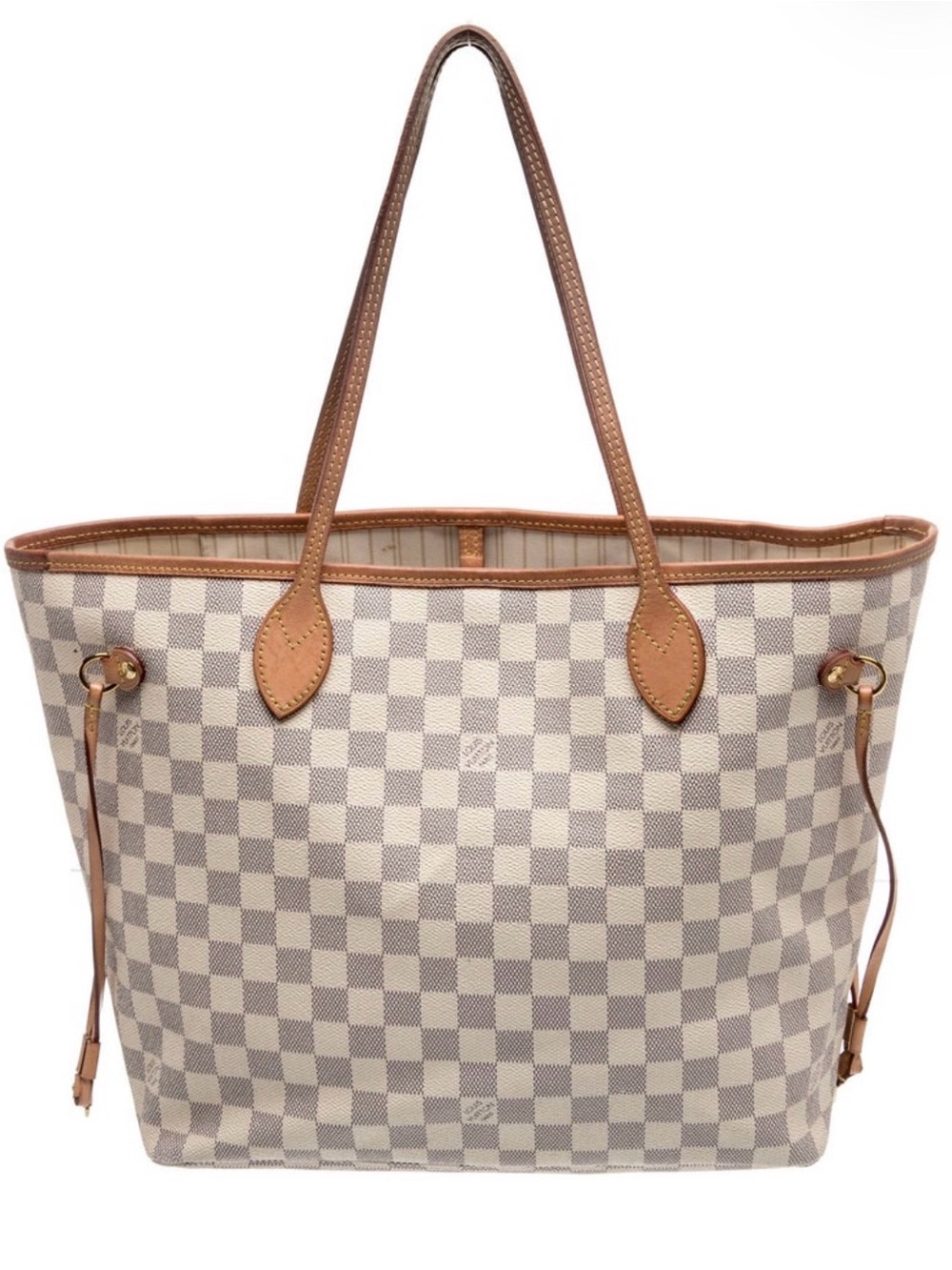 Louis Vuitton LV Neverfull MM in cream damier. Medium size